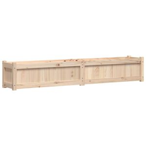 vidaXL Vrtno cvetlično korito 180x31x31 cm trdna borovina