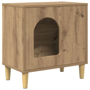 vidaXL Mačja hi&scaron;a Oreh 51 x 30 x 52 cm Inženirski les