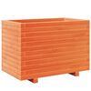vidaXL Vrtno cvetlično korito vo&scaron;čeno 70x40x49,5 cm trdna borovina