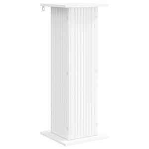 vidaXL Stojalo za rastline Bela 30,5 x 30 x 80,5 cm Inženirski les