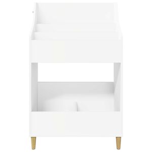 vidaXL Medijske police Bela 70,5 x 46 x 112 cm Inženirski les