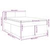 vidaXL Box spring postelja z vzmetnico temno zelena 160x200 cm žamet