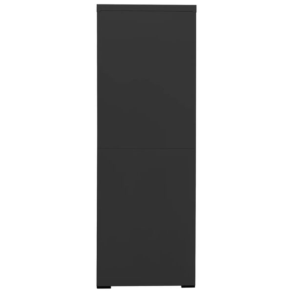 vidaXL Arhivska omarica antracitna 90x46x134 cm jeklo