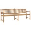 vidaXL Vrtna klop 228x59,5x90 cm trdna tikovina