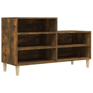 vidaXL Omarica za čevlje dimljeni hrast 102x36x60 cm inženirski les