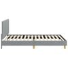 vidaXL Otroški posteljni okvir z vznožjem Svetlo siva 90 x 200 cm