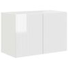 vidaXL TV stenska omara 59,5 x 31 x 40 cm Visok sijaj bela