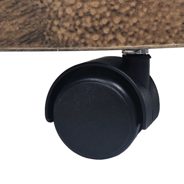 vidaXL Vozički za rastline 6 kosov bronasti 30 cm plastika