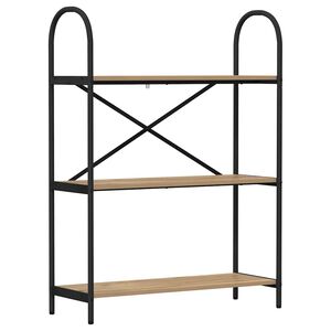 vidaXL Knjižna polica 3 nivojev 80 x 30 x 109 cm Inženirski les