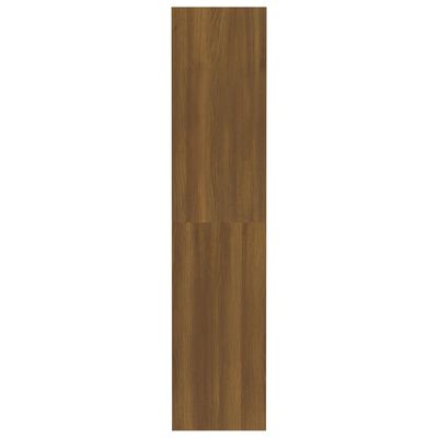 vidaXL Knjižna omara/pregrada rjavi hrast 80x30x135 cm konstruiran les