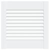 vidaXL Vrata za omarico z letvicami bela 39,5x39,4 cm trdna borovina