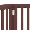 vidaXL Vrata za pse zložljiva 2 panela rjava 160 cm topolovina