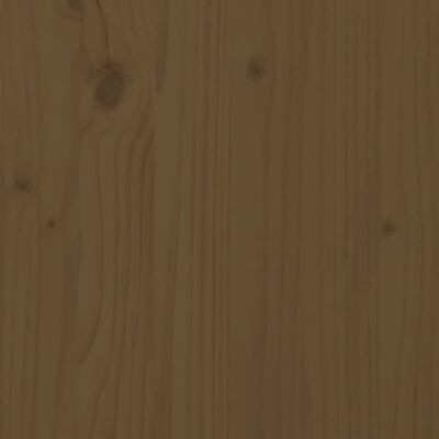 vidaXL Konzolna mizica medeno rjava 110x40x75 cm trdna borovina