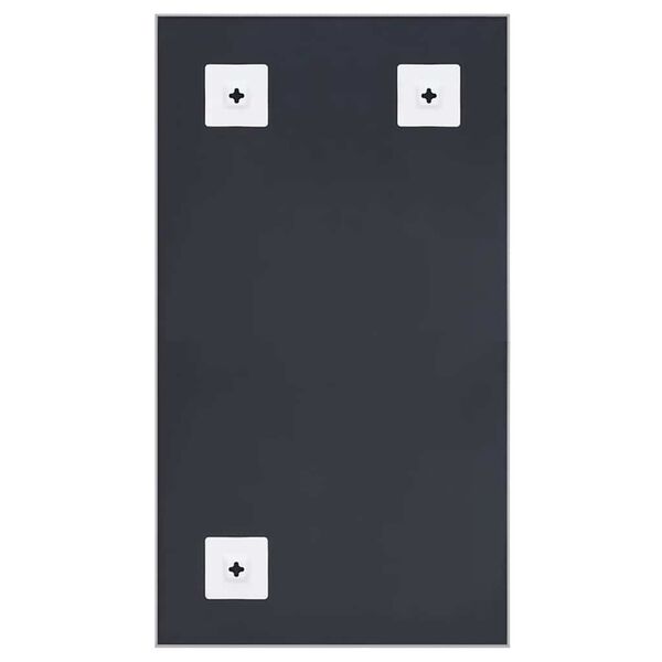 vidaXL Ogledalo srebrno 80x60 cm