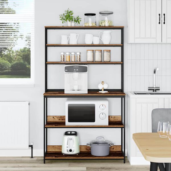 vidaXL Kuhinjska polica Star les 100 x 40 x 168 cm Konstruiran les