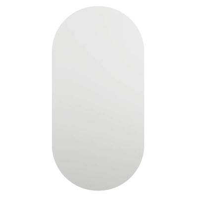 vidaXL Ogledalo z LED lučkami 60x30 cm stekleno ovalno