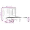 vidaXL Posteljni okvir brez vzmetnice 160x200 cm trdna borovina