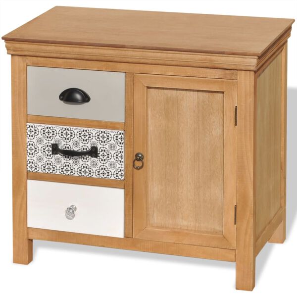 vidaXL Komoda 65x35x60 cm trden les evkaliptus