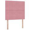 vidaXL Postelja z dodatnim prostorom za shranjevanje in vzmetnico Roza