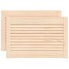 vidaXL Vrata za omarico z letvicami 2 kosa 39,5x59,4 cm trdna borovina