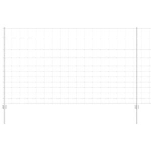 vidaXL Zunanji divji ograjen s stebri 25 x 1,4 m Pocinkano jeklo Mreža