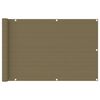 vidaXL Balkonsko platno taupe 90x600 cm HDPE