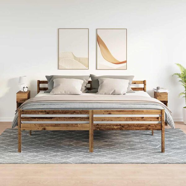 vidaXL Nočne omarice s predalom 2 kosa starinski les 20x36x60 cm