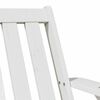 vidaXL Garden Adirondack Chair White 75x77x77 cm masivni les bor