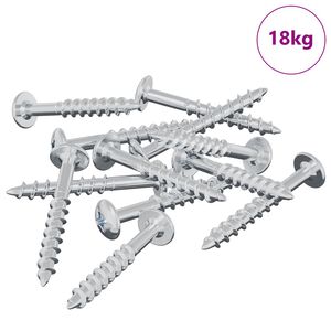 vidaXL Vijak 7792 pcs srebrna 9,8 x 35 mm elezo