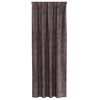 vidaXL Velvete zavese z zavesami 2 pcs Rjava 225 x 140 cm Žamet