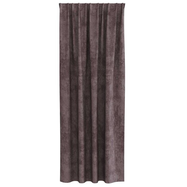 vidaXL Velvete zavese z zavesami 2 pcs Rjava 225 x 140 cm Žamet