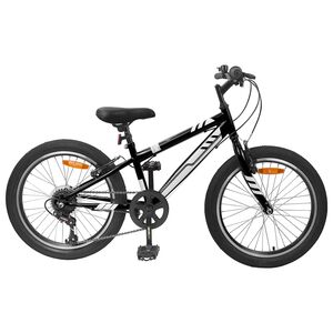 vidaXL Gorsko Kolo 20 Palcev 6-Speed za otroke od 5 do 8 let Črna