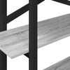 vidaXL Knjižna polica Siva Sonoma 100 x 33,5 x 102 cm Konstruiran les
