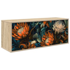 vidaXL Stenska TV omarica LOCHEM 102 x 33 x 40 cm Sonoma hrast
