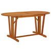 vidaXL Vrtna miza 160x85x75 cm trden evkaliptusov les