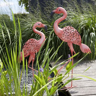 Luxform Solarna LED deco vrtna luč Flamingo roza barve 30111