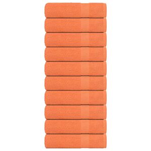 vidaXL Brisače za tu&scaron;iranje FROGN 10 kosov oranžne 70x140 cm 360 g/m&sup2;