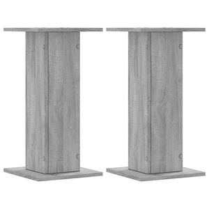 vidaXL Stojalo za zvočnike 2 kosa siva sonoma 30x30x60 cm inž. les