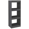 vidaXL Knjižna omara za razdelitev prostora siva 40x30x103,5 cm