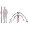 vidaXL Šotor za kampiranje za 2 osebi zelen za hitro postavitev