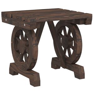 vidaXL Vrtni stolček za noge 40x36,5x38,5 cm trden les jelke
