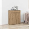 vidaXL Sideboard artisian hrast 60x30x75 cm konstruiran les
