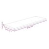 vidaXL Polica 80x20x1,5 cm neobdelana trdna hrastovina