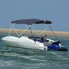 vidaXL Bimini tenda s 4 loki in stranicami 243x(185-198)x137 cm