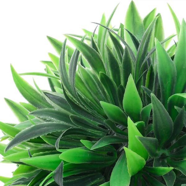 vidaXL Umetni pu&scaron;pani okrogli z LED lučmi 4 kosi zelene 15 cm