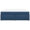 vidaXL Box spring postelja z vzmetnico modra 180x200 cm blago