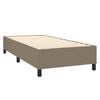 vidaXL Box spring postelja z vzmetnico taupe 80x200 cm blago