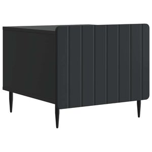 vidaXL Klubska miza s predalom Črna 49 x 50 x 42 cm Inženirski les