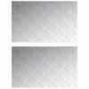 vidaXL Stopnice 2 kos 80 x 50 cm srebrna Aluminij Pravokotna