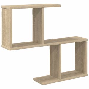 vidaXL Stenska polica Sonoma hrast 60 x 12 x 50,5 cm Inženirski les